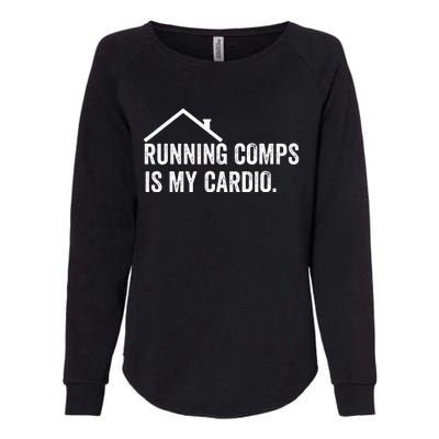 Running Comps Is My Cardio retro Realtor Apparel Womens California Wash Sweatshirt