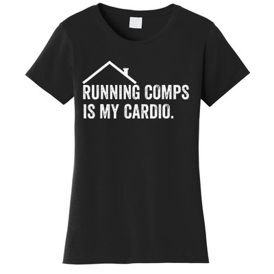 Running Comps Is My Cardio retro Realtor Apparel Women's T-Shirt