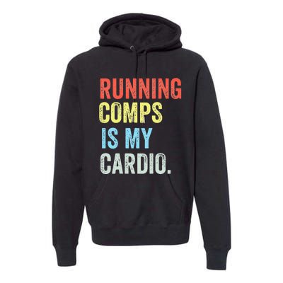 Running Comps Is My Cardio retro Realtor Apparel Premium Hoodie