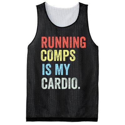 Running Comps Is My Cardio retro Realtor Apparel Mesh Reversible Basketball Jersey Tank