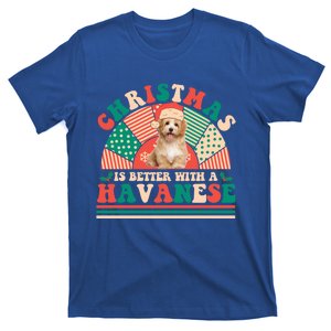 Retro Christmas Is Better With A Havanese Gift Santa Hat Gift T-Shirt