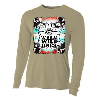 Retro Cowgirl I Got A Thing For The Wild Ones Cooling Performance Long Sleeve Crew