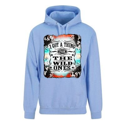 Retro Cowgirl I Got A Thing For The Wild Ones Unisex Surf Hoodie