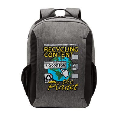 Recycling Content Is Good For The Planet Earth Planet Lover Vector Backpack