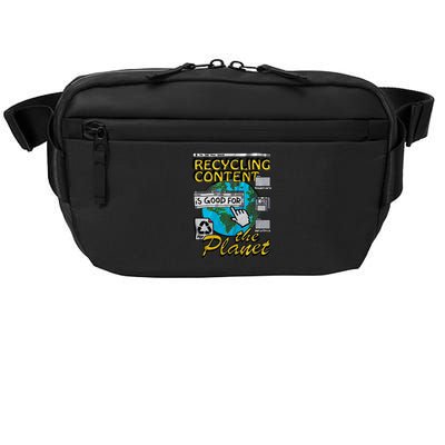 Recycling Content Is Good For The Planet Earth Planet Lover Crossbody Pack