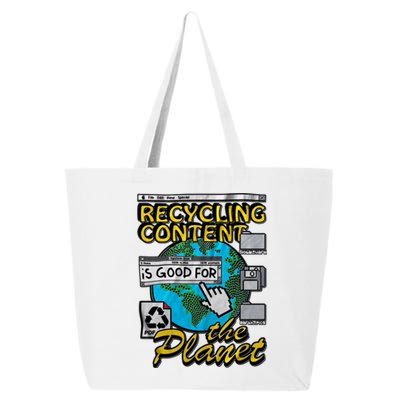 Recycling Content Is Good For The Planet Earth Planet Lover 25L Jumbo Tote