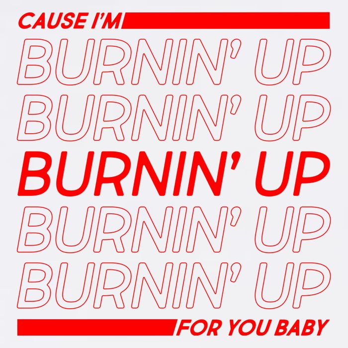 Retro Cause Im Burnin Up For You Baby Tall T-Shirt