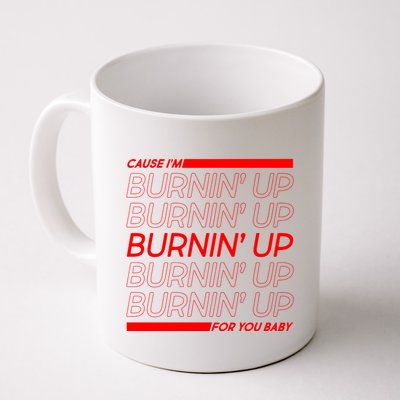 Retro Cause Im Burnin Up For You Baby Mug