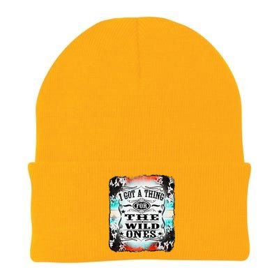 Retro Cowgirl I Got A Thing For The Wild Ones Knit Cap Winter Beanie