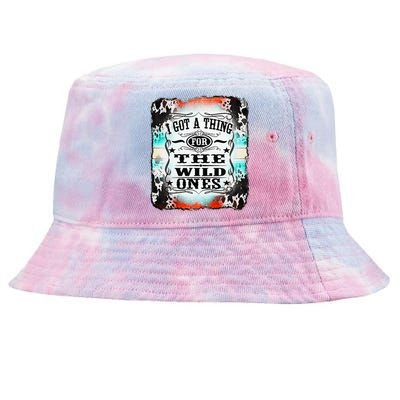 Retro Cowgirl I Got A Thing For The Wild Ones Tie-Dyed Bucket Hat