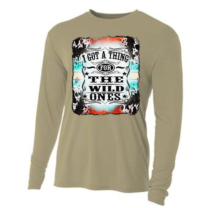 Retro Cowgirl I Got A Thing For The Wild Ones Cooling Performance Long Sleeve Crew