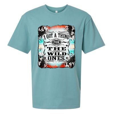 Retro Cowgirl I Got A Thing For The Wild Ones Sueded Cloud Jersey T-Shirt