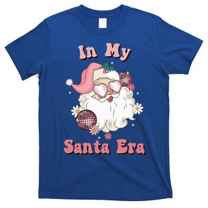 Retro Christmas In My Santa Era Pink Santa Xmas Pajamas Gift T-Shirt