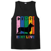 Retro Corgi Is My Love PosiCharge Competitor Tank