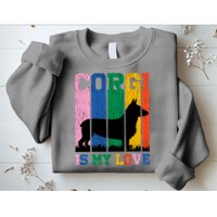 Retro Corgi Is My Love Sweatshirt