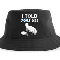 Ripple Crypto I TOLD YOU SO To Buy XRP BULLRUN Trading Joke Sustainable Bucket Hat