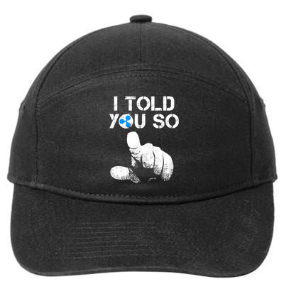 Ripple Crypto I TOLD YOU SO To Buy XRP BULLRUN Trading Joke 7-Panel Snapback Hat