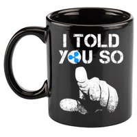 Ripple Crypto I TOLD YOU SO To Buy XRP BULLRUN Trading Joke 11oz C Handle Ceramic Mug