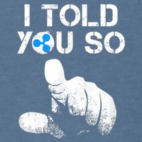 Ripple Crypto I TOLD YOU SO To Buy XRP BULLRUN Trading Joke Garment-Dyed Sweatshirt