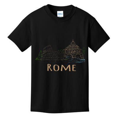 Rome Colosseum Italy Italia Roman Amphitheatre Ancient Rome Kids T-Shirt