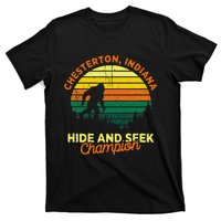 Retro Chesterton Indiana Big Foot Souvenir T-Shirt