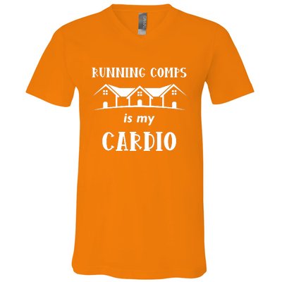 Running Comps Is My Cardio V-Neck T-Shirt