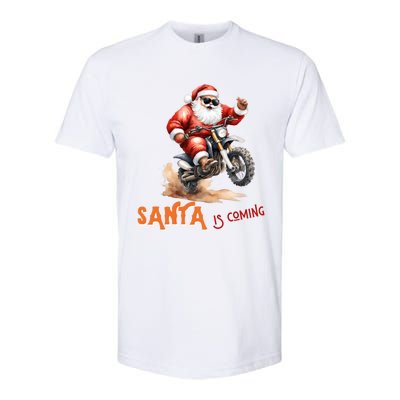 Rettro Christmas Is Coming Xmas Santa Claus Gift Softstyle® CVC T-Shirt