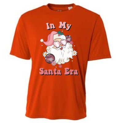 Retro Christmas In My Santa Era Pink Santa Xmas Pajamas Cute Gift Cooling Performance Crew T-Shirt