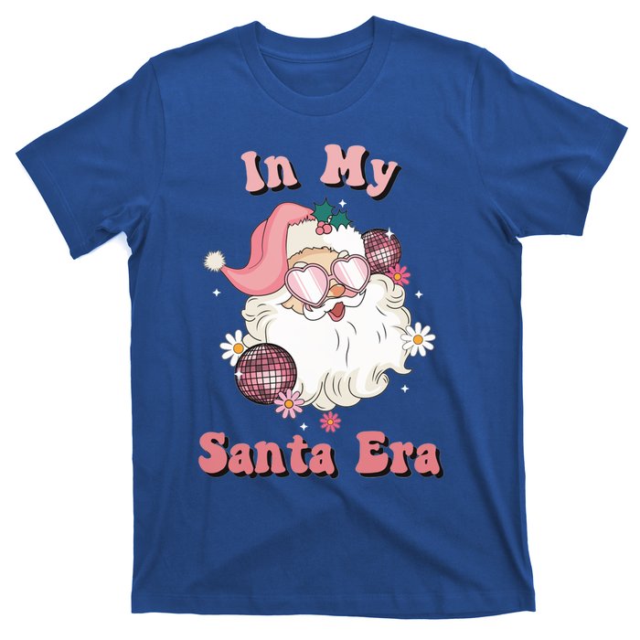 Retro Christmas In My Santa Era Pink Santa Xmas Pajamas Cute Gift T-Shirt