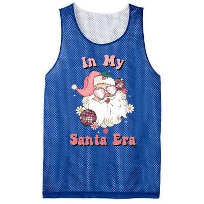 Retro Christmas In My Santa Era Pink Santa Xmas Pajamas Cute Gift Mesh Reversible Basketball Jersey Tank