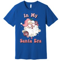 Retro Christmas In My Santa Era Pink Santa Xmas Pajamas Cute Gift Premium T-Shirt