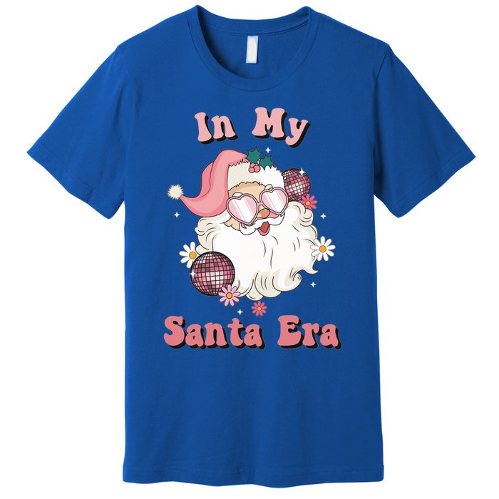 Retro Christmas In My Santa Era Pink Santa Xmas Pajamas Cute Gift Premium T-Shirt