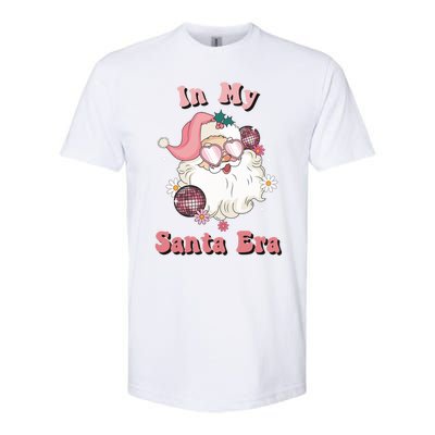 Retro Christmas In My Santa Era Pink Santa Xmas Pajamas Cute Gift Softstyle CVC T-Shirt