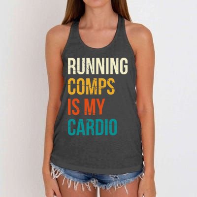 Running Comps Is My Cardio Realtor Real Estate Women's Knotted Racerback Tank