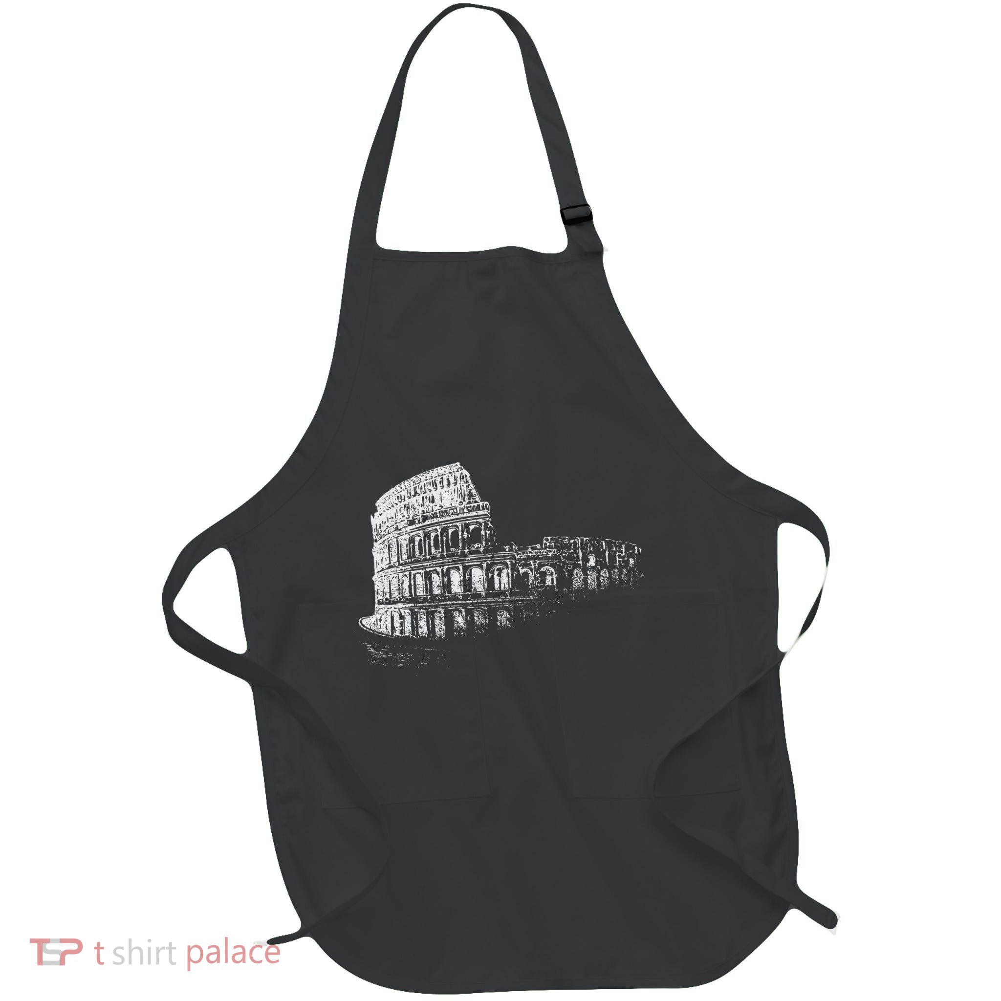 Rome Colosseum Italy Italia Roman Amphitheatre Ancient Rome Full-Length Apron With Pockets