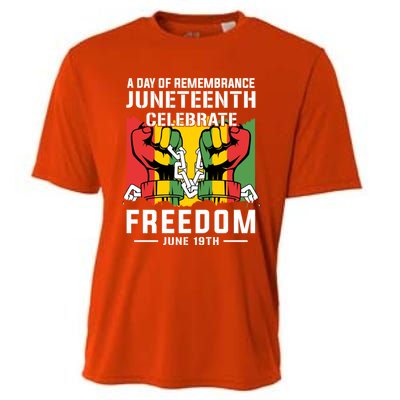 Remembrance Celebrate/Freedom Junenth Black History Pride Gift Cooling Performance Crew T-Shirt