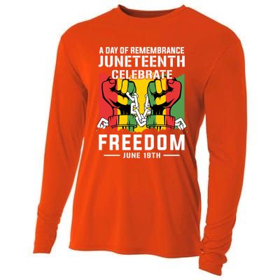 Remembrance Celebrate/Freedom Junenth Black History Pride Gift Cooling Performance Long Sleeve Crew