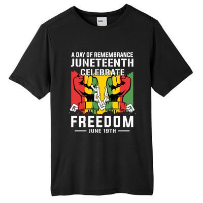 Remembrance Celebrate/Freedom Junenth Black History Pride Gift Tall Fusion ChromaSoft Performance T-Shirt