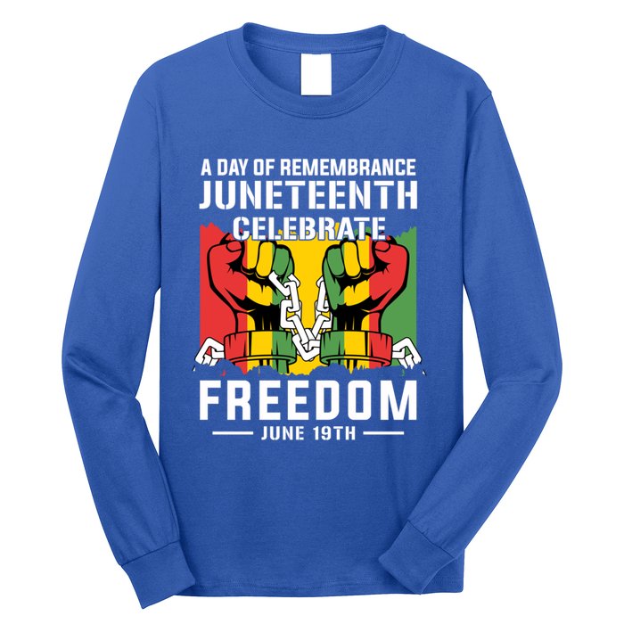 Remembrance Celebrate/Freedom Junenth Black History Pride Gift Long Sleeve Shirt