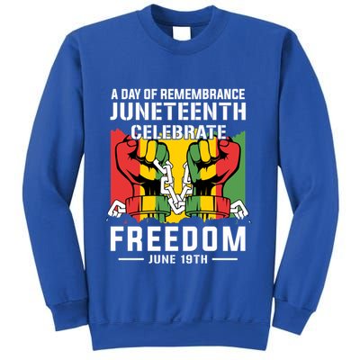 Remembrance Celebrate/Freedom Junenth Black History Pride Gift Sweatshirt