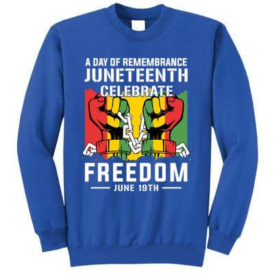 Remembrance Celebrate/Freedom Junenth Black History Pride Gift Sweatshirt