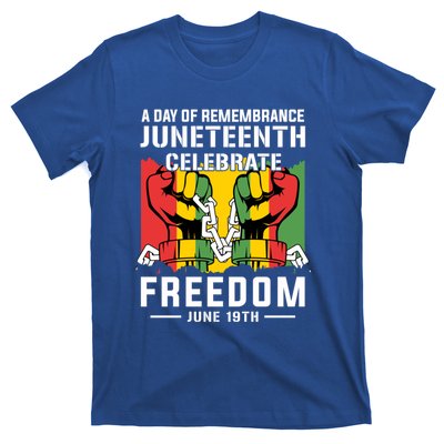 Remembrance Celebrate/Freedom Junenth Black History Pride Gift T-Shirt