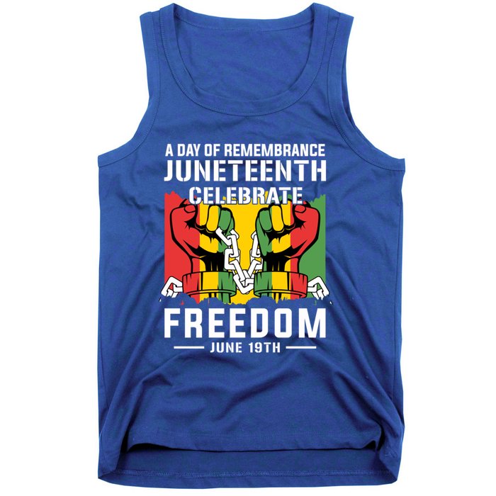 Remembrance Celebrate/Freedom Junenth Black History Pride Gift Tank Top