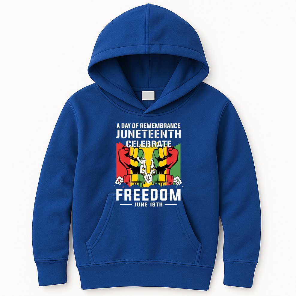 Remembrance Celebrate/Freedom Junenth Black History Pride Gift Kids Hoodie