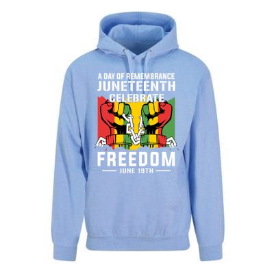 Remembrance Celebrate/Freedom Junenth Black History Pride Gift Unisex Surf Hoodie