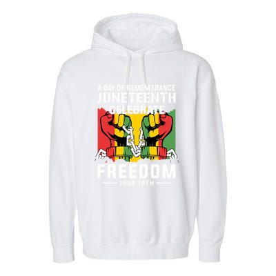 Remembrance Celebrate/Freedom Junenth Black History Pride Gift Garment-Dyed Fleece Hoodie