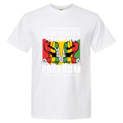 Remembrance Celebrate/Freedom Junenth Black History Pride Gift Garment-Dyed Heavyweight T-Shirt