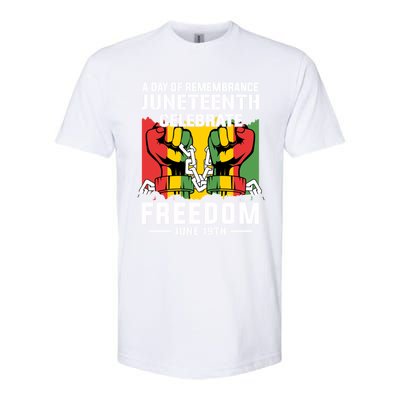 Remembrance Celebrate/Freedom Junenth Black History Pride Gift Softstyle CVC T-Shirt