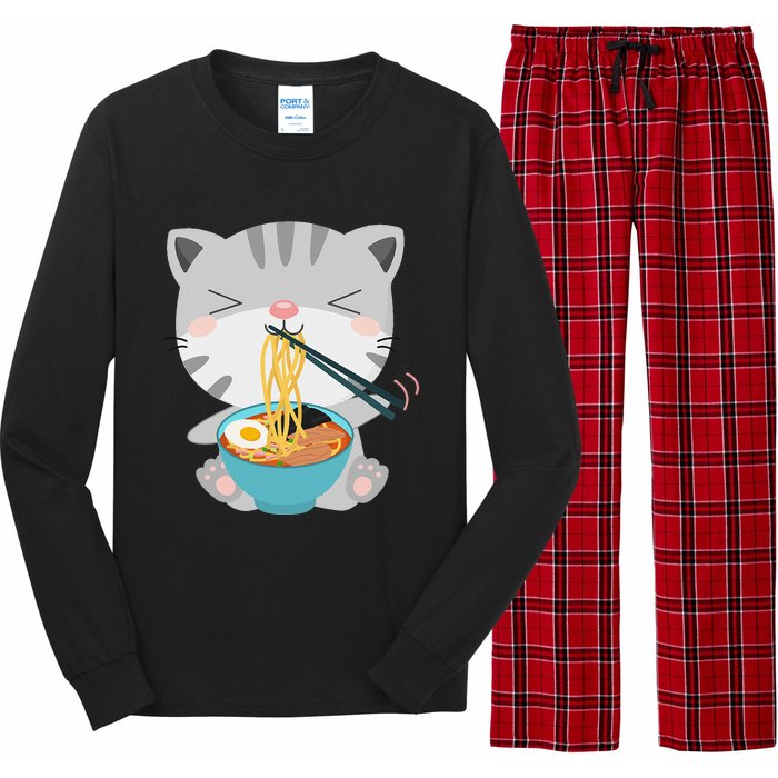 Ra Cat Japanese Kawaii Anime Ra Cat Lover Cute Cool  Long Sleeve Pajama Set