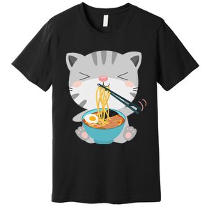 Ra Cat Japanese Kawaii Anime Ra Cat Lover Cute Cool  Premium T-Shirt